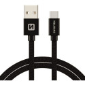 USB kaabel Swissten USB-A - USB-C, 2m, must