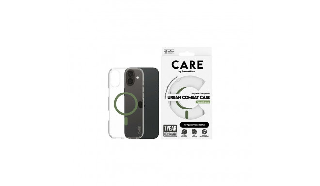 PanzerGlass CARE Flagship Colors iPhone 16 Plus roheline