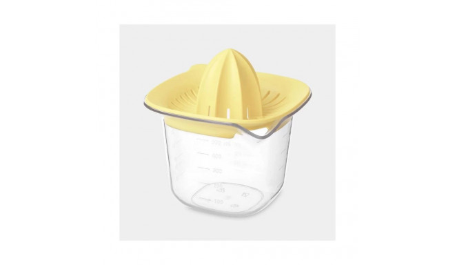 BRABANTIA citrus press with container 0 5 L vanilla yellow 122040