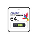 ADATA UC300 64GB USB 3.2 must ja roheline mälupulk
