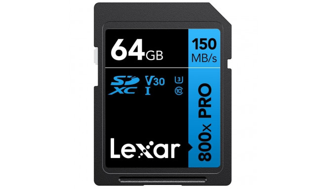 MEMORY SDXC 64GB UHS-I/LSD0800P064G-BNNNG Lexar