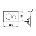 Flush button Laufen Ineo Moon H9001140000001, white