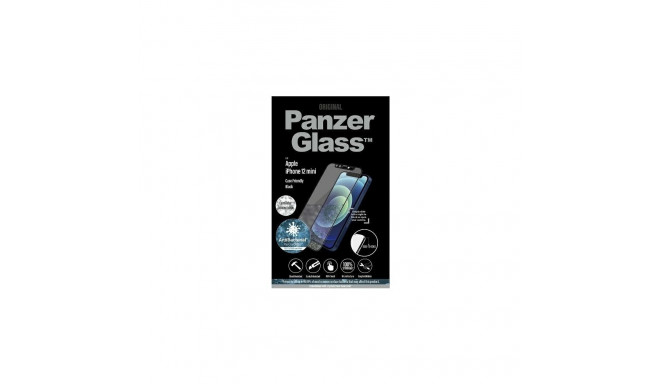 PanzerGlass E2E Microfracture iPhone 12Mini 5.4" CamSlider Swarovsky ümbrus antibakteriaalne must/mu