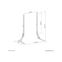 Neomounts DS45-430BL18 telerialus reguleeritava kõrgusega 45-90" maksimaalne kandevõime 60 kg must