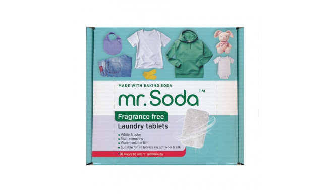 Soda | Laundry tablets FRAGRANCE FREE, 30 pcs x 25 g | mr. Soda