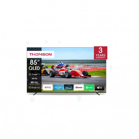 THOMSON 85" 4K/Smart QLED 3840x2160 juhtmevaba LAN Bluetooth Google TV must 85QG7S14