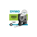 Dymo D1 teip 12 mm x 7 m, valge läbipaistva alusega
