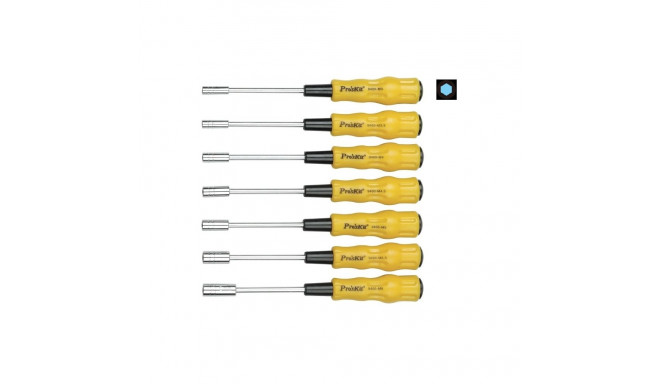 šešiabriaunių atsuktuvide komplekt 7 tk Pro'sKit