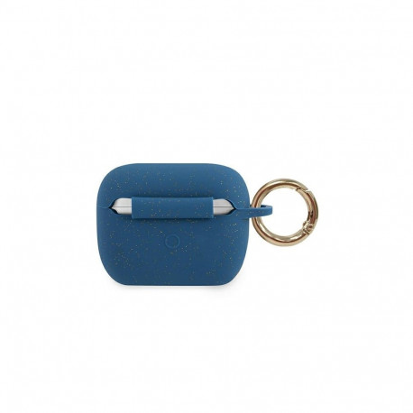 Guess GUACAPSILGLBL sinine silikoonist sädelev AirPods Pro kate