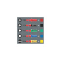 16-piece tool set for electricians WERA KK VDE Extra Slim1