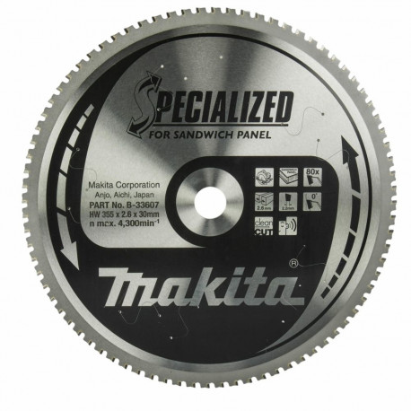 Makita ketassaag 355x30x80z spetsialiseeritud sandwich-paneelidele