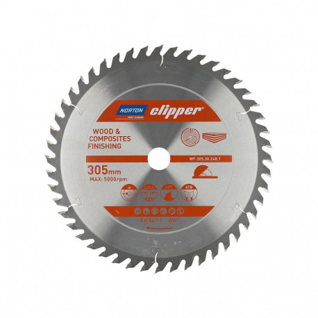 NORTON ketassaag 305mm x 30mm x 48z puit ja komposiidid ATB (3.2 / 2.2)