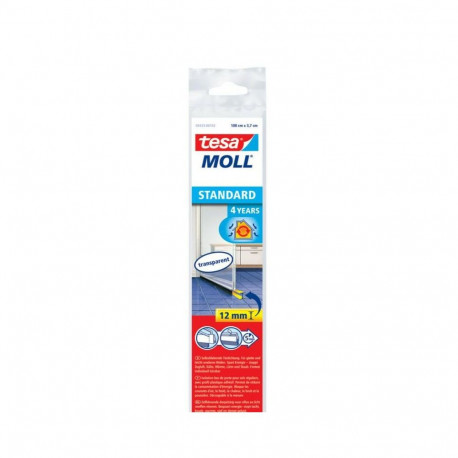 TESA BRUSH GASKET FOR DOOR 1m x 37mm TRANSPARENT
