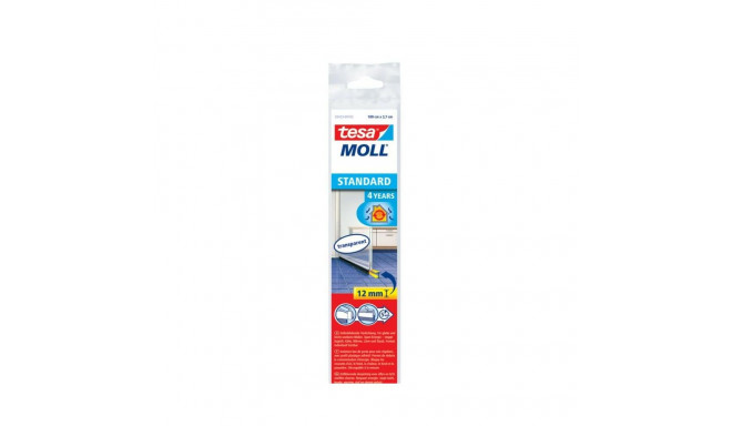 TESA BRUSH GASKET FOR DOOR 1m x 37mm TRANSPARENT