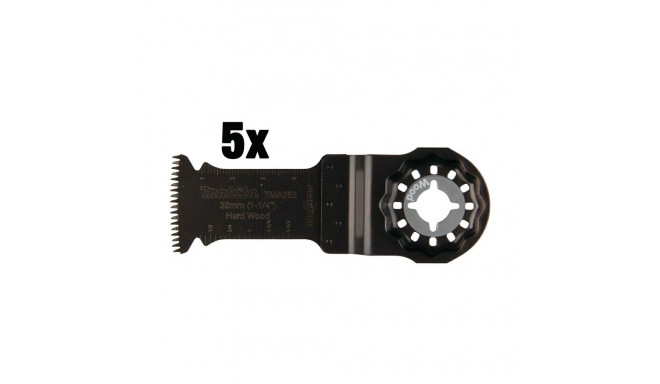MAKITA MT Pluster lõikesaeterade komplekt BIM 32 mm x 50 mm / 5 tk. kõvale puidule