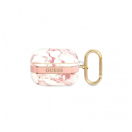 Guess GUAPHCHMAP AirPods Pro cover pink Marble Strap Collection