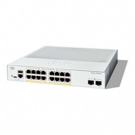 CISCO Catalyst 1300 16-porti GE täis PoE 2x1G SFP