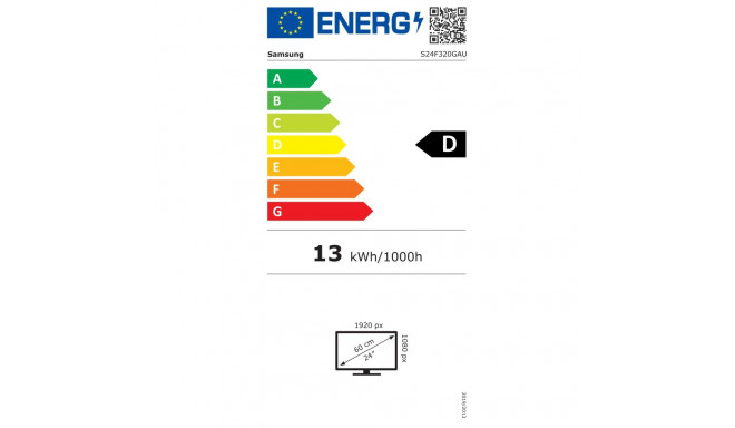 LCD Monitor|SAMSUNG|S24F320GAU|24"|Tilt|Panel IPS|1920x1080|16:9|120Hz|5 ms|Colour Black|LS24F320GAU