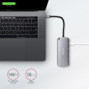 I/O HUB USB-C 6IN1 SATA M.2/0.18M HMC-6M2 AXAGON