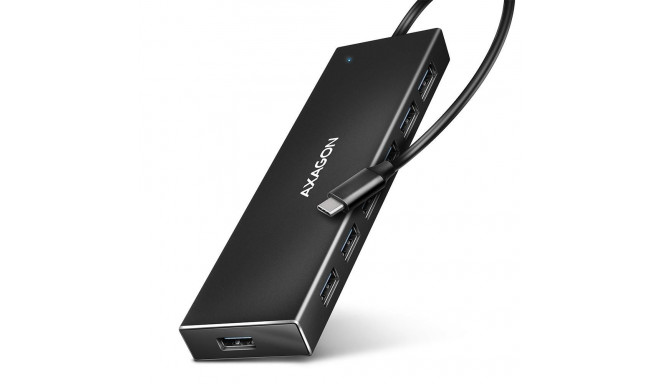 I/O HUB USB-C 7PORT FLAT/0.3M HUE-F7C AXAGON