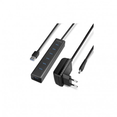 I/O HUB USB3.0 7PORT CHARGING/W/AC 1.2M HUE-SA7BP AXAGON