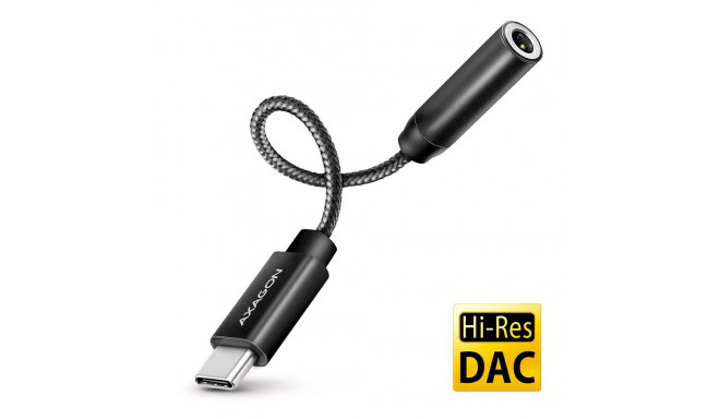 ADAPTER USB-C TO AUDIO 3.5MM/DAC 0.1M ADA-HC AXAGON