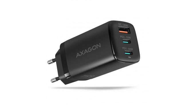 MOBILE CHARGER WALL USB 65W/GAN 3PORT ACU-DPQ65 AXAGON