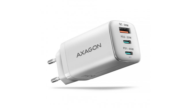 MOBILE CHARGER WALL USB 65W/GAN 3PORT ACU-DPQ65W AXAGON
