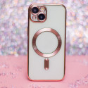 Kaitseümbris Color Chrome Mag iPhone 14, rose gold