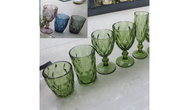 Joogiklaas kõrge CORAL 350ml, D8xH12cm, lilla