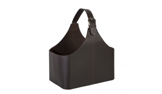 Magazine basket WALTER dark brown