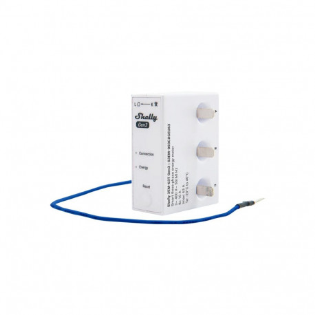 Shelly 3EM-63T Gen3 1/3-channel WiFi energy meter (flat terminal)