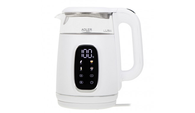 Adler Kettle with LED Display | AD 1305 | Electric | 2200 W | 1.7 L | Plastic | 360 rotational base 