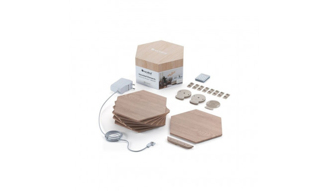 Nanoleaf Elements Wood Look Hexagons Starter Kit (13 panels)