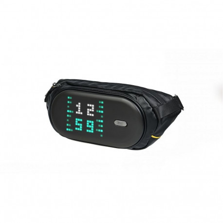 Divoom Pixoo sling bag C Premium Weather proof with Led Pixel Art Display&App Control Black