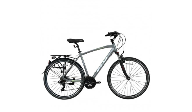 Matkajalgratas Bisan 28 TRX8100 City helehall/roheline (M)