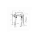 Sbox PLB-3422T Tilting Flat Screen LED TV Mount 23"-43" 35kg