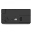 Hama Ibiza Digital Alarm Clock Multicolor Display USB Charging Black