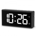 Hama Ibiza Digital Alarm Clock Multicolor Display USB Charging Black