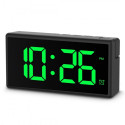 Hama Ibiza Digital Alarm Clock Multicolor Display USB Charging Black