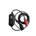 EV Charge Portatiivne Tüüp 2 Laadija 5m Reguleeritav 10A–32A 22 kW 3-Faas IP66 Must