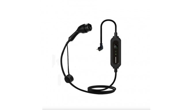 EV Charge Portable Type 2 Laadija 5m 3.6 kW Reguleeritav 6A–16A 1-Phase IP65 Must