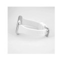 Connect T-Buckle Silikoon Loop Rihm 22mm (M/L 130mm) Valge