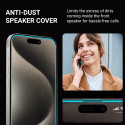 Crong Anti-Bacterial 3D Armour Glass - Szkło hartowane 9H Full Glue do iPhone 16 / iPhone 15 + ramka