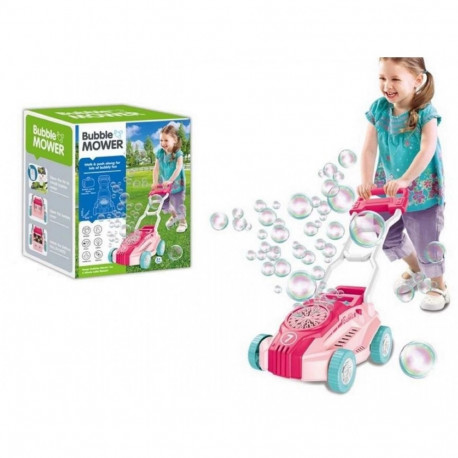 Bubbles power mower b/o pink