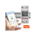 WiFi DIN rail relay with electricity meter 63A