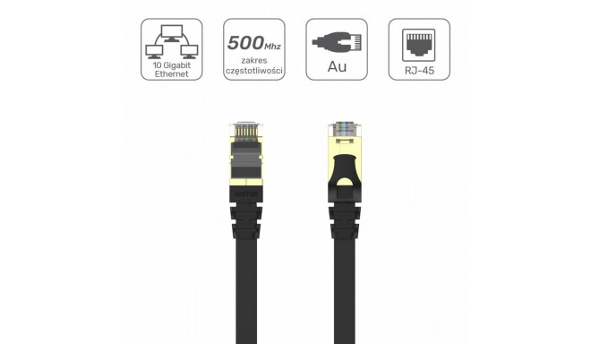 Patchcord CAT.7 SSTP 10M (8P8C) RJ45; C1897BK-10