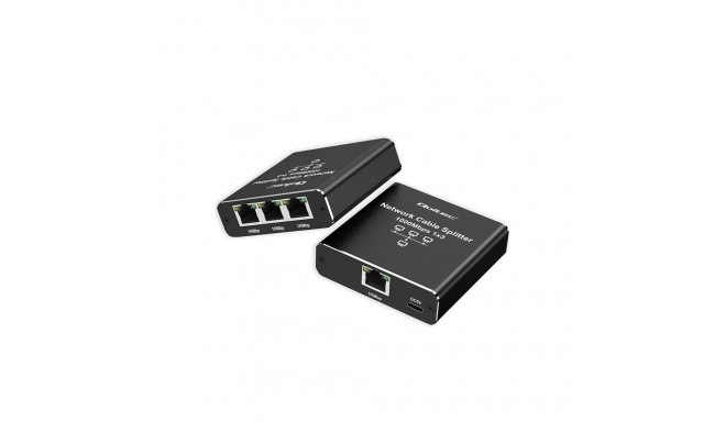 Etherneti mini jagaja switch 1x3 RJ45 USB C