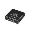Splitter Ethernet mini SWITCH 1x3 RJ45 USB C