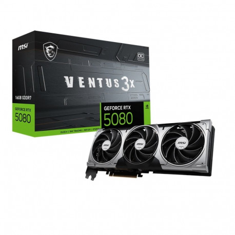Graphics card GeForce RTX 5080 VENTUS 3X OC 16G GDDR7 256bit DP/HDMI